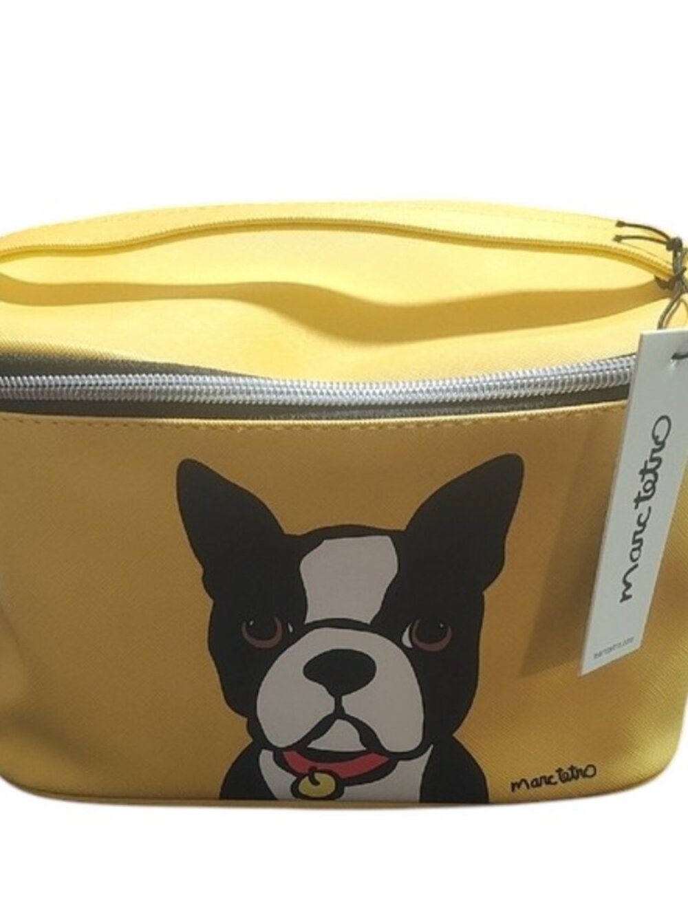 Marc Tetro Yellow Boxer Dog Cosmetic Case NWT